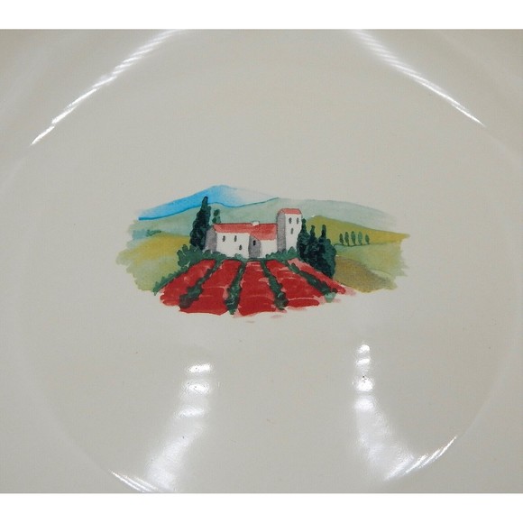 222 Fifth Tuscan Villa Pasta Serving Bowl Large Round 11 Inch - Picture 5 of 13